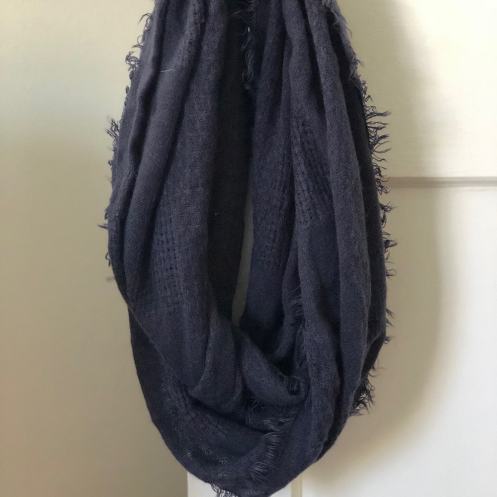 Navy Infinity Scarf - Picture 4 of 4